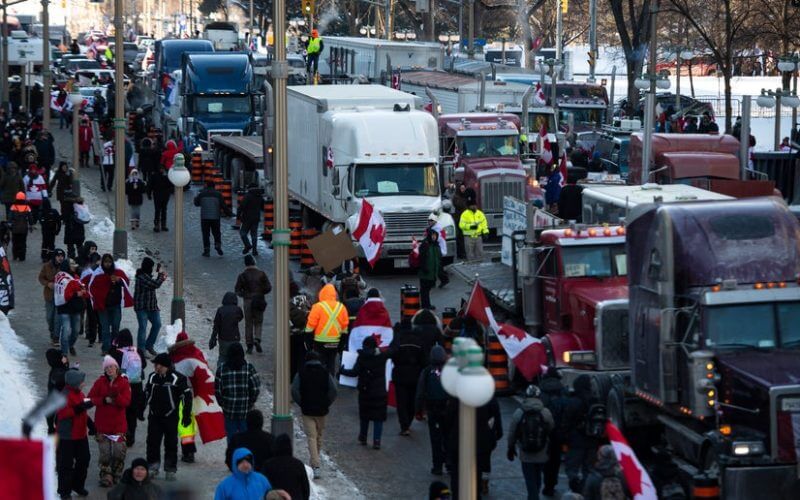 Canadian news host slammed for suggesting Russia behind massive 'freedom' trucker protest