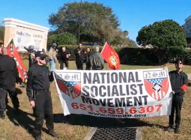Videos Show Neo-Nazis Waving Flags, Chanting Slogans, Assaulting Driver in Florida Suburb