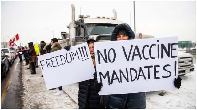 Third US-Canada border crossing blocked by 'Freedom Convoy' protests
