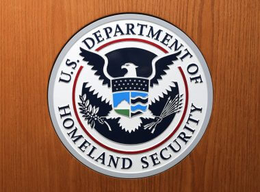 The Department of Homeland Security seal | Chip Somodevilla/Getty Images