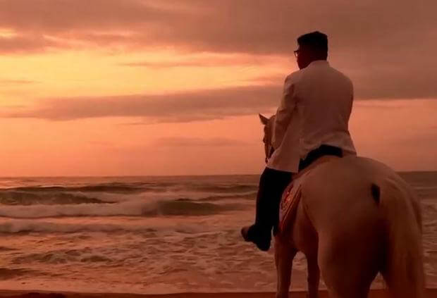 North Korea's Kim Jong Un rides symbolic white horse in new propaganda video, which ignores missile tests