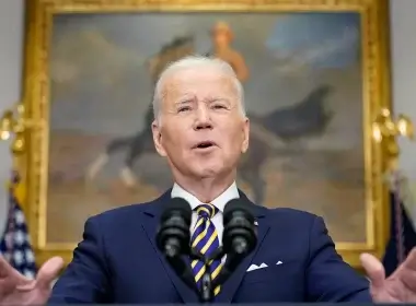 President Biden speaks March 8, 2022, in the Roosevelt Room at the White House in Washington. (AP Photo/Andrew Harnik)