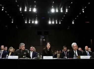 Director of National Intelligence (DNI) Avril Haines testifies before a Senate Select Intelligence Committee hearing on "Worldwide Threats" on Capitol Hill in Washington, U.S., March 10, 2022. REUTERS/Evelyn Hockstein