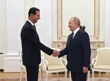 RUSSIAN PRESIDENT Vladimir Putin meets with Syrian President Bashar Assad at the Kremlin last year. The intervention in Syria remains the catalyst that signified the Russian challenge to the US. (credit: Sputnik/Kremlin/Reuters)