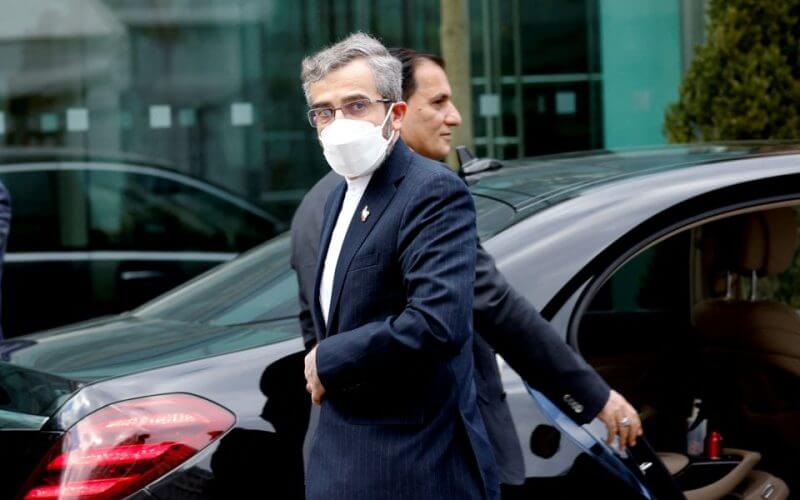 Iran's chief nuclear negotiator Ali Bagheri Kani arrives at Palais Coburg where closed-door nuclear talks with Iran take place in Vienna, Austria, February 28, 2022. REUTERS/Leonhard Foeger/File Photo