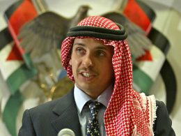 Jordan's Crown Prince Hamza bin Hussein delivers a speech to Muslim clerics and scholars at the opening ceremony of a religious conference at the Islamic Al al-Bayet University in Amman, Jordan August 21, 2004. REUTERS/Ali Jarekji/File Photo