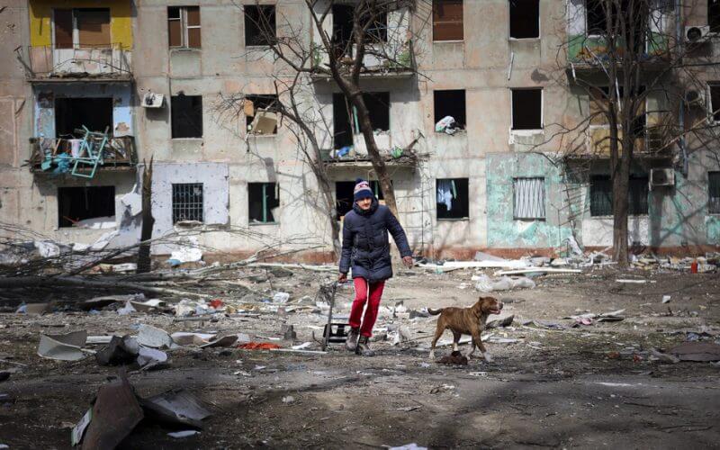 Russia’s planned assault on the Donbas comes after its forces retreated from around the capital of Kyiv in recent days after encountering stiff Ukrainian resistance. | Alexei Alexandrov/Associated Press