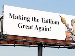 Billboards in Pennsylvania show Joe Biden's image with the slogan, 'Making the Taliban Great Again' (Video screenshot courtesy WGAL)