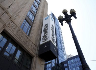 A sign is pictured outside the Twitter headquarters in San Francisco, Monday, April 25, 2022. | Jed Jacobsohn/AP Photo