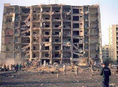 Nineteen airmen died and hundreds were injured in the terrorist attack at Khobar Towers in Dhahran, Saudi Arabia, on June 25, 1996. (AP)