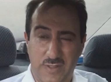 This picture, released along with what Israeli media claimed was an audio clip of excerpts from his interrogation in Iran, shows Mansour Rassouli, 52, of Iran, who was reportedly part of an Iranian plot to assassinate an Israeli diplomat in Turkey, along with a U.S. general in Germany and a journalist in France. Source: Twitter.