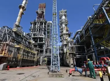 The Duna Oil Refinery still receives Russian crude | Attila Kisbenedek/AFP via Getty Images