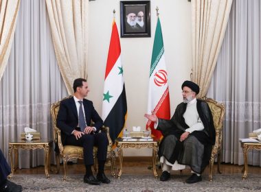 Iran's President Ebrahim Raisi meets with Syrian President Bashar al-Assad in Tehran, Iran May 8, 2022. Official Presidential website/Handout via REUTERS