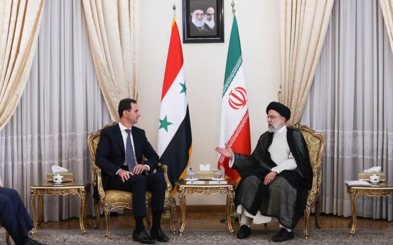 Iran's President Ebrahim Raisi meets with Syrian President Bashar al-Assad in Tehran, Iran May 8, 2022. Official Presidential website/Handout via REUTERS
