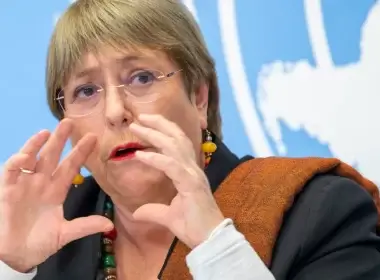 File photo shows Michelle Bachelet, UN High Commissioner for Human Rights. (Martial Trezzini/Keystone via AP,file)