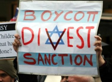A pro-BDS demonstration. Photo: Wikimedia Commons.