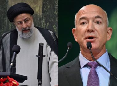 Iranian president Ebrahim Raisi and Amazon executive chairman Jeff Bezos / Getty Images