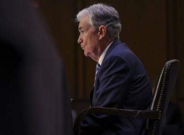 Fed Chairman Jerome Powell speaks Wednesday during a hearing of the Senate banking committee on Capitol Hill in Washington, D.C. Photo by Tasos Katopodis/UPI
