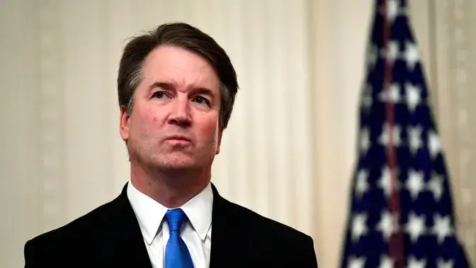 Supreme Court Justice Brett Kavanaugh stands before a ceremonial swearing-in at the White House on Oct. 8, 2018. (AP Photo/Susan Walsh, File)