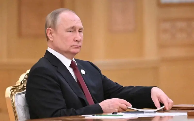 Russian President Vladimir Putin attends Caspian Summit in Ashgabat, Turkmenistan June 29, 2022. Sputnik/Grigory Sysoyev/Pool via REUTERS