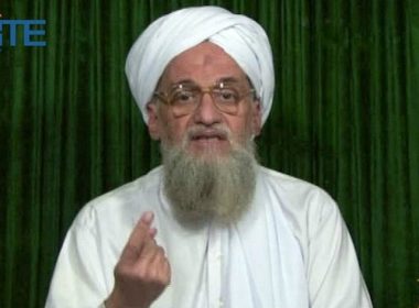This handout picture of a video grab provided by the SITE Intelligence Group on February 12, 2012 shows Al-Qaeda’s chief Ayman al-Zawahiri at an undisclosed location making an announcement in a video-relayed audio message posted on jihadist forums. (AFP PHOTO/SITE INTELLIGENCE GROUP)