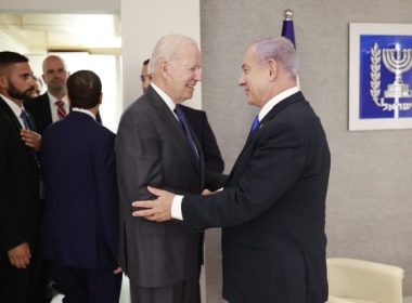 U.S. President Joe Biden meets with Israeli opposition leader Benjamin Netanyahu, July 14, 2022 (Photo: Benjamin Netanyahu's Twitter feed)