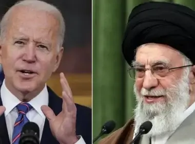 President Joe Biden and Iranian Supreme Leader Ali Khamenei. Mandel Ngan/Getty Images