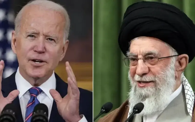 President Joe Biden and Iranian Supreme Leader Ali Khamenei. Mandel Ngan/Getty Images