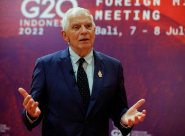 EU Foreign Policy Chief Josep Borrell talks during an interview at the G20 Foreign Ministers' Meeting in Nusa Dua, Bali, Indonesia, July 8, 2022. (Photo: REUTERS/Willy Kurniawan/Pool)