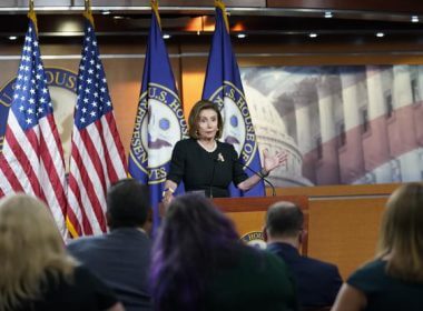 U.S. House Speaker Nancy Pelosi of Calif., speaks at her weekly press conference, July 14, 2022, on Capitol Hill in Washington. (AP Photo/Mariam Zuhaib, File)