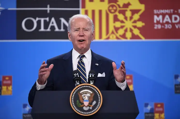 "We are going to support Ukraine as long as it takes," President Joe Biden said this week. Denis Doyle/Getty Images