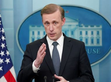 U.S. national security adviser Jake Sullivan speaks to reporters during a press briefing at the White House in Washington, U.S., July 11, 2022. REUTERS/Kevin Lamarque