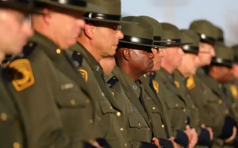 Border Patrol agents attend a graduation ceremony at the United States Border Patrol Academy, June 9, 2017. (Photo: Lucy Nicholson/Reuters /Newscom)