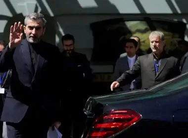 Iran's chief nuclear negotiator, Ali Bagheri Kani, leaves the Palais Coburg, the venue where closed-door nuclear talks take place in Vienna, this month.Credit...Lisa Leutner/Reuters