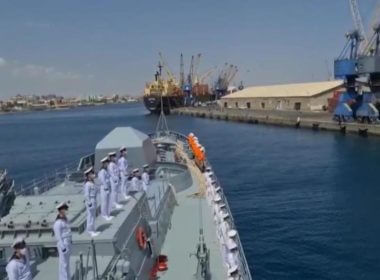 Russian Navy ship RFS Admiral Grigorovich enters Port Sudan, Feb. 28, 2021 (Photo: Screenshot)