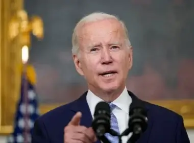 Republicans are blasting President Joe Biden, here speaking about The Inflation Reduction Act of 2022 on July 28, on the one-year anniversary of the United States' chaotic withdrawal from Afghanistan. AP Photo/Susan Walsh