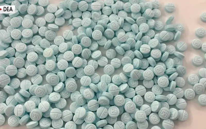 The DEA seized 32,000 fake pills made to look like legitimate prescription pills on July 8th and 9th in Omaha, Nebraska. (DEA)