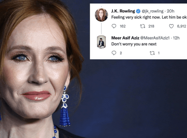 JK Rowling recibe amenaza de muerte | Fotomontaje