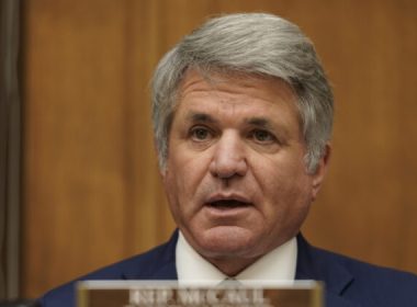 Rep. Michael McCaul (R-Texas) speaks as U.S. Secretary of State Antony Blinken testifies before the House Committee on Foreign Affairs in Washington on March 10, 2021. (Ken Cedeno/Getty Images)