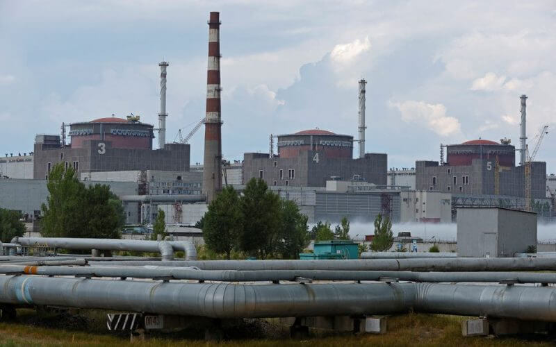 A view shows the Zaporizhzhia Nuclear Power Plant in the course of Ukraine-Russia conflict outside the Russian-controlled city of Enerhodar in the Zaporizhzhia region, Ukraine August 4, 2022. REUTERS/Alexander Ermochenko