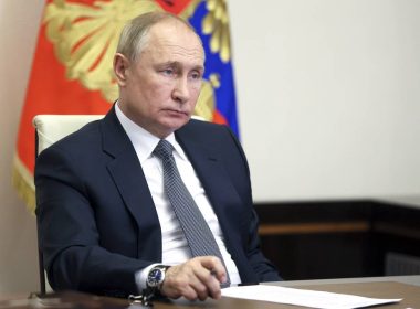Russian President Vladimir Putin attends a Dec. 15, 2021 meeting. AP
