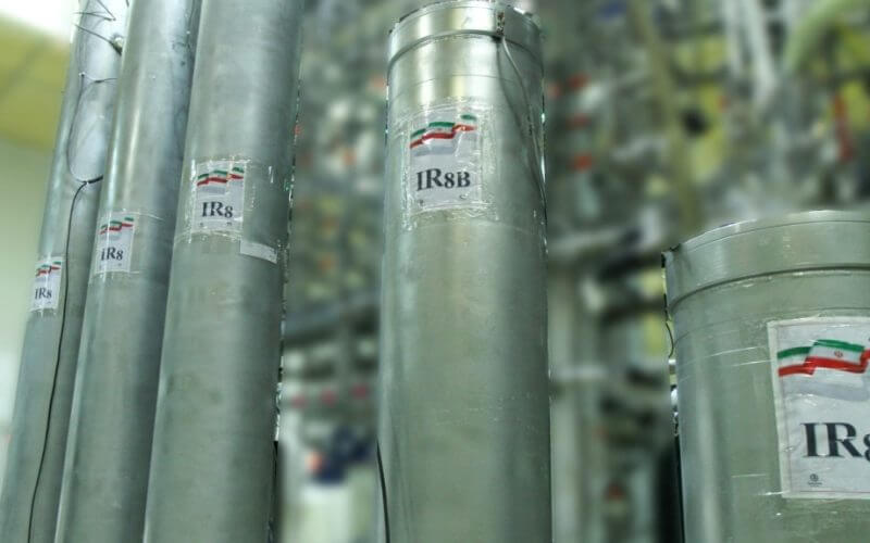 A handout file photo, released by Iran's Atomic Energy Organization on Nov. 4, 2019, shows the atomic enrichment facilities Natanz nuclear research center, some 300 kilometers south of capital Tehran.