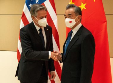 U.S. Secretary of State Antony Blinken meets with Chinese State Counselor and Foreign Minister Wang Yi during the 77TH United Nations General Assembly © Reuters/DAVID DEE DELGADO