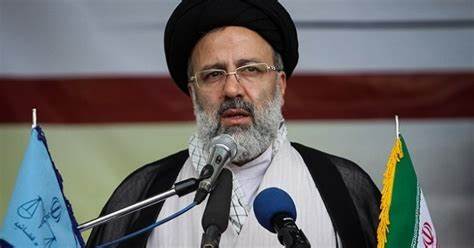 Ebrahim Raisi speaks at a political rally in Iran. (Hossein Razaqnejad, Wikimedia Commons released)