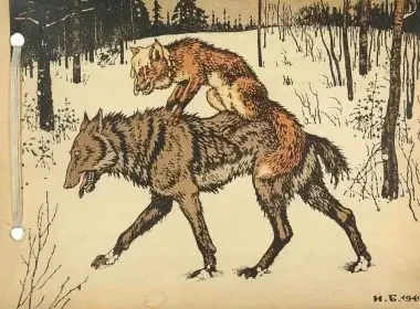 Putin compared the west to a foolish wolf who freezes his tail in a classic Russian fairytale | Bilibin/WikiCommons