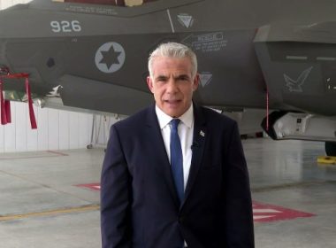 Israeli Prime Minister Yair Lapid Nevatim Air Force Base, Sept. 6, 2022 (Photo: Koby Gideon/GPO)