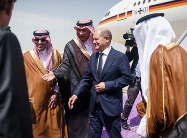 German Chancellor Olaf Scholz arrives in Saudi Arabia on Saturday for a two-day trip to three gulf nations. The trip is centered on securing Germany's energy security as it tries to distance itself from Russia over its war in Ukraine. Photo courtesy of Der Bundeskanzler/Website