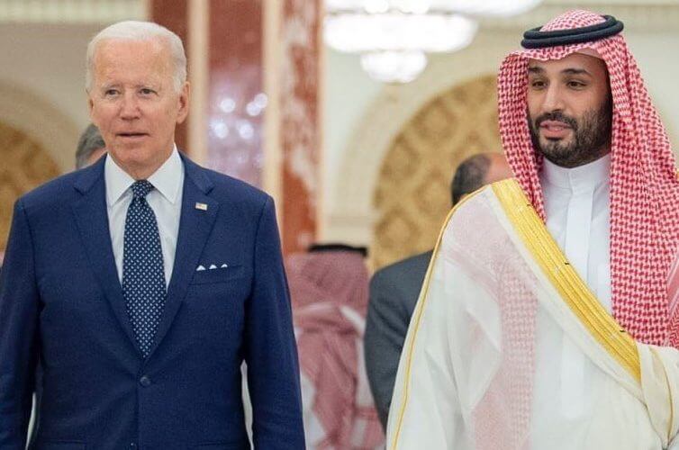 U.S. President Joe Biden meets with Saudi Crown Prince Mohammed bin Salman, July 15, 2022 (Photo: Saudi Foreign Ministry)