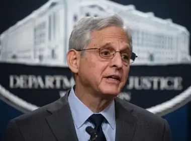 Attorney General Merrick Garland speaks during a news conference at the Department of Justice in Washington, D.C., on Oct. 24. Getty Images