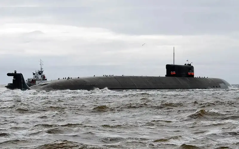 NATO has warned member states that Russia’s Belgorod submarine — the largest in the world and capable of carrying “doomsday” nukes — has left its base. social media/ east2west news